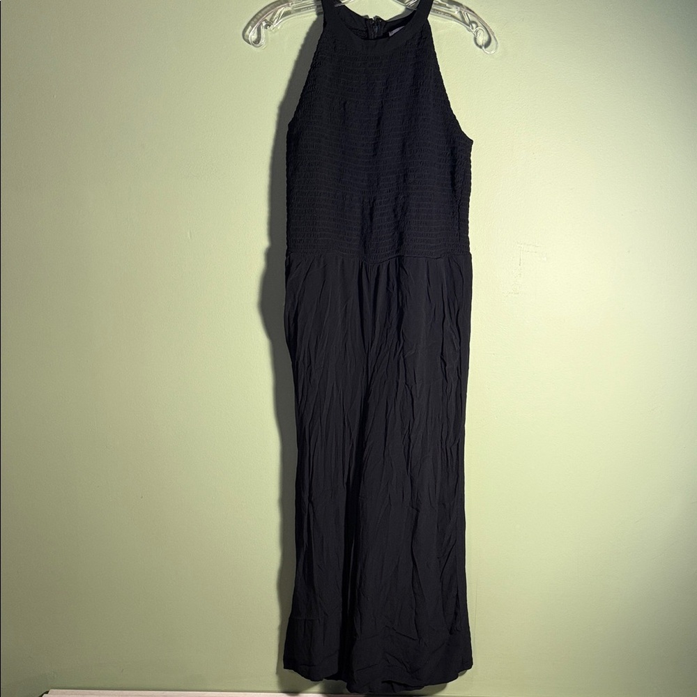 LOFT Black Sleeveless Jumpsuit